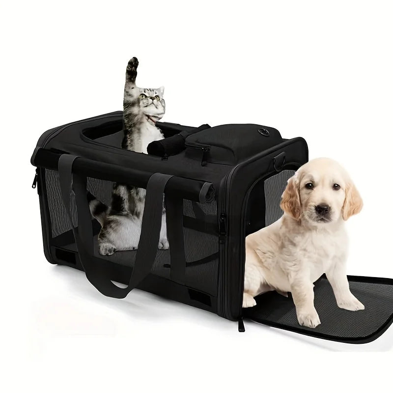 Soft-Sided Pet Carrier for Large & Medium Cats and Dogs