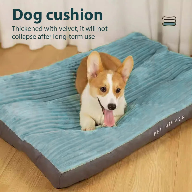 Snuggle Fleece Pet Bed & Blanket - Detachable, Warm Mat for All-Size Dogs & Cats