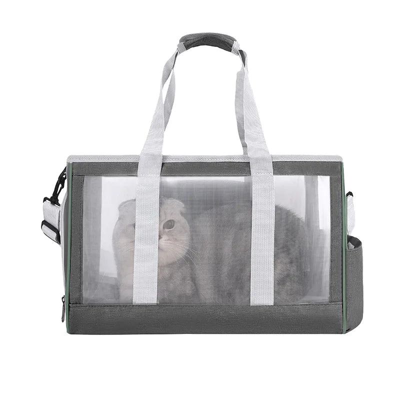 Soft-Sided Pet Carrier Bag – Airline Approved, Foldable, Up to 15 lbs
