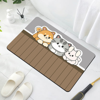 Quick-Dry Cartoon Mat - BeeTrendyShop.COM