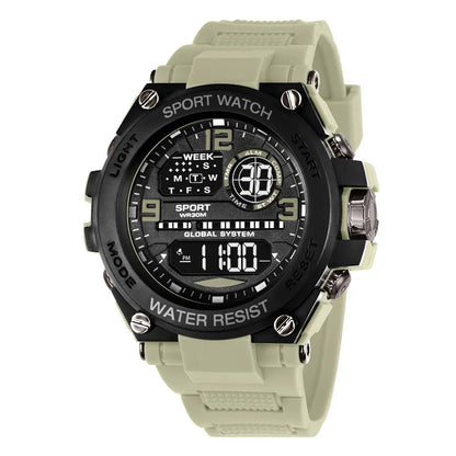 Top Luxury Electronic Watch for Man Outdoor Sport Watch Stopwatch Waterproof Calendar Digital Clock 24355 - BeeTrendyShop.COM