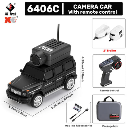 WLtoys 1/64 Mini RC Car with 720P FPV Camera – WiFi APP & 2.4G Remote Control (6405/6406)
