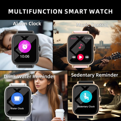 Waterproof Smartwatch 1.83" – Answer Calls, Sleep Monitor, Pedometer, Sports & Alerts