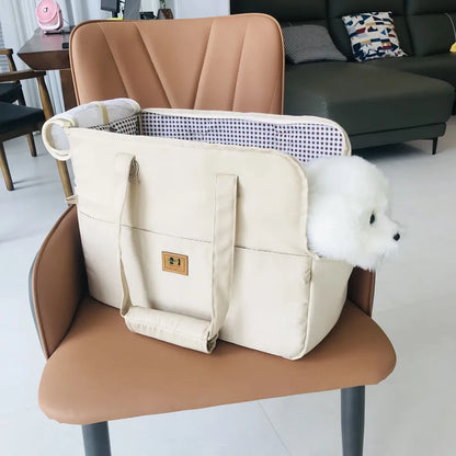 Pet Carrier Shoulder Bag for Cats & Small Dogs – Breathable Travel Bag