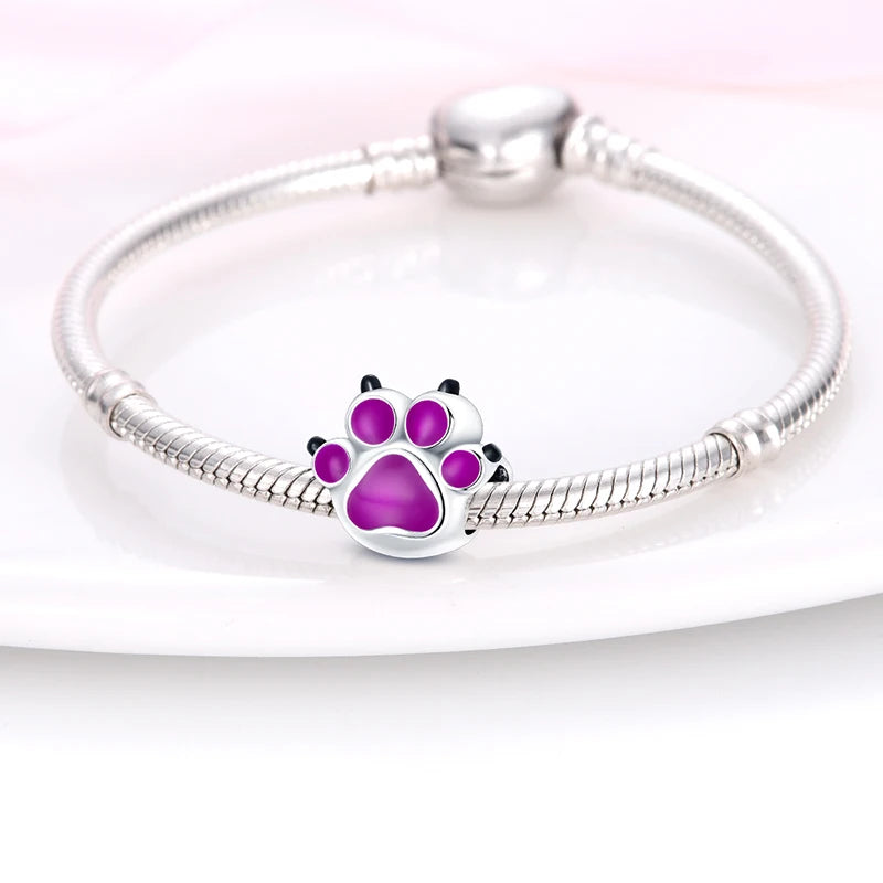 925 Sterling Silver Cat & Dog Charm Bead – DIY Jewelry for Women