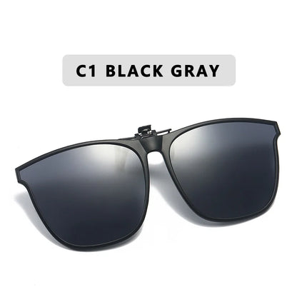 Polarized Clip-On Sunglasses – Night Vision Anti-Glare Driver Goggles for Men
