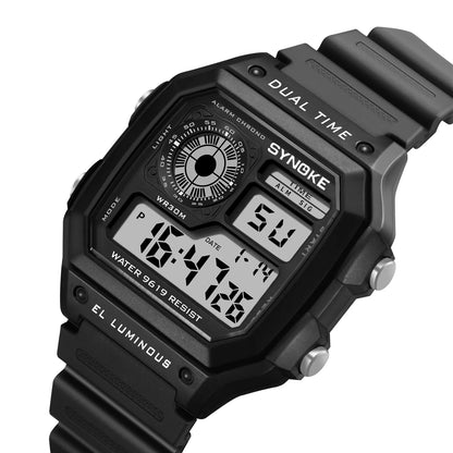 SYNOKE Multifunctional Digital Sport Watch Men Camouflage Waterproof Mens Wristwatches Fashion Retro Male Watches reloj hombre - BeeTrendyShop.COM