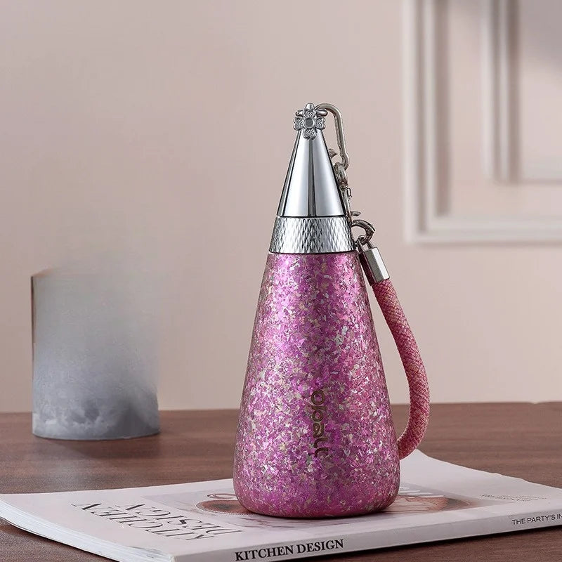 Pure Titanium Thermal Water Bottle – Luxury Insulated Hot & Cold Thermos
