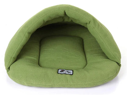 Slipper-Shaped Pet Cave Bed - Thick Fleece Winter Cat & Dog Nest - BeeTrendyShop.COM