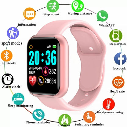 Y68 D20 Multifunctional Smartwatch – Bluetooth, Music Control, Fitness Bracelet, Sleep Monitor