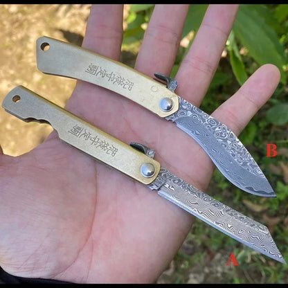 Higonokami Japanese Forged Steel Folding Knife – Outdoor Pocket Survival & EDC Tool