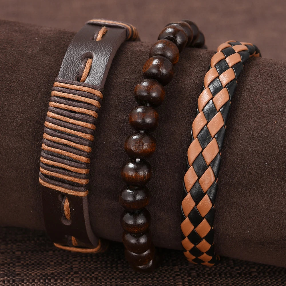 New Hip Hop Mens Fashion Watches Luxury Male Clock Wristwatch Sport MensWrist Watch Bracelet Set Relogio Masculino - BeeTrendyShop.COM