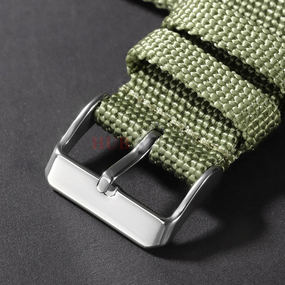 Nylon Canvas Watch Band Woven Soft Belt Universal Bracelet for Men Women Sport Military Universal  Wristband 18mm 20mm 22mm 24mm - BeeTrendyShop.COM