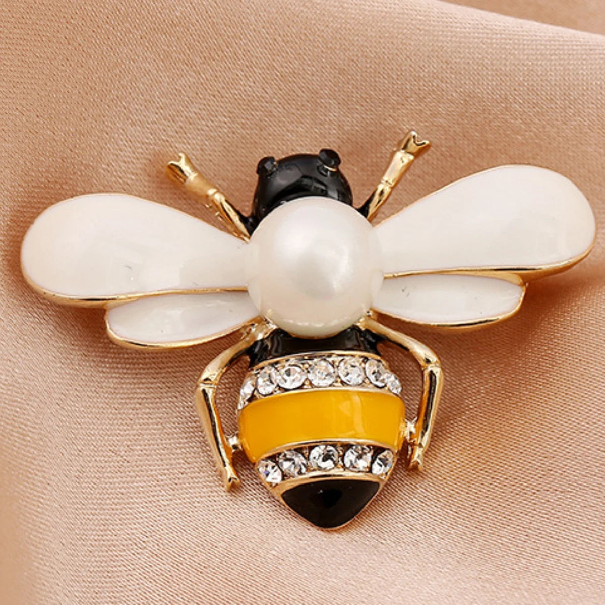 Bee Brooch Pin – Zinc Alloy Rhinestone | Women's Fashion Jewelry