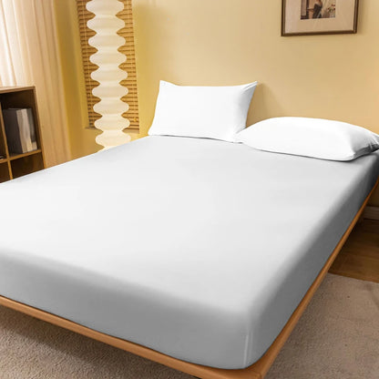 Solid Color Matte Bed Sheet – Minimalist Bedroom Bed Cover (Excluding Pillowcases)