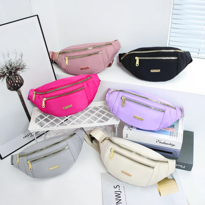 Fanny Packs for Women Men Belt Bag Fashion Waist Packs Lightweight Crossbody Bags Bum Bag for Running Hiking Travel Workout - BeeTrendyShop.COM