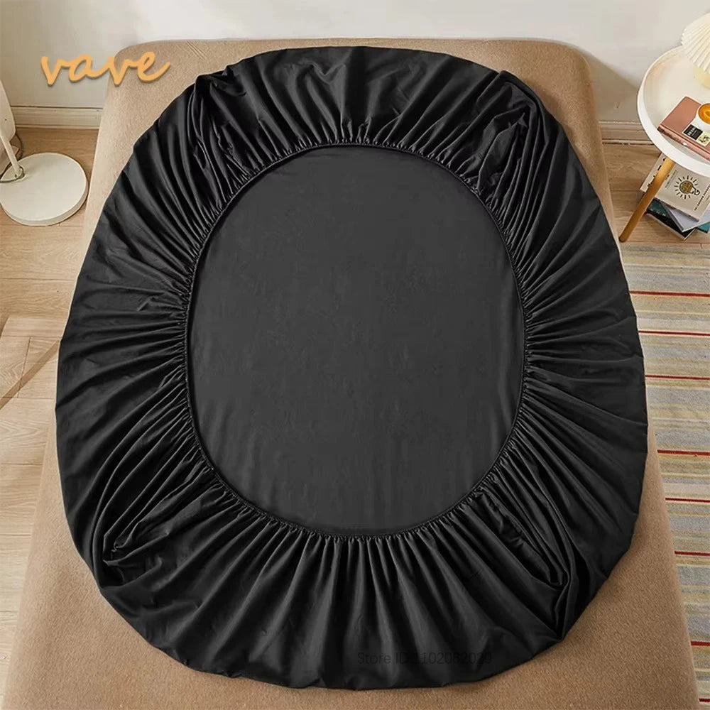 Fitted Bed Sheet with 360° Elastic Band – Mattress Protector Cover for Single, Double, King & Queen 160x200