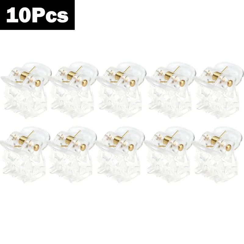 Mini Black Hair Claw Clips Set – Plastic Ponytail Holder for Women, Girls & Kids (10/20/30Pcs)