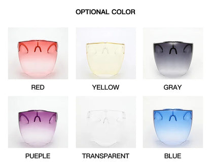 Full Face Shield Sunglasses Mask – UV400 Anti-Spray Cycling & Protective Goggles