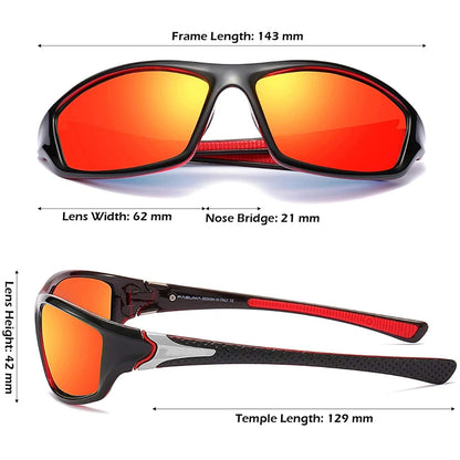 LENMOSC High Definition Polarized Sunglasses – UV400 Anti-Reflective Fishing & Sport