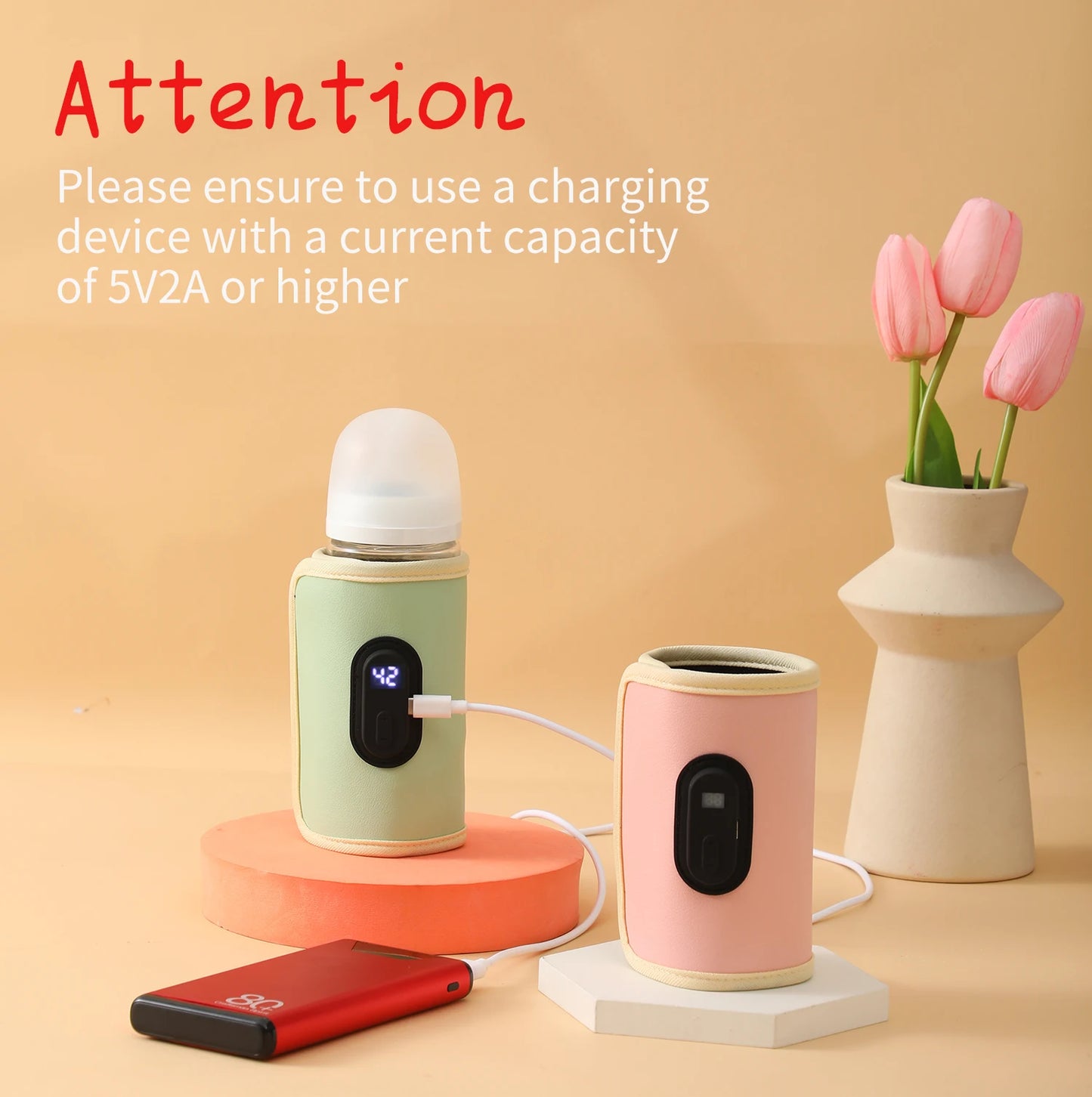 Portable USB Baby Milk Bottle Warmer – Car & Travel Nursing Bottle Heater