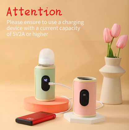 Portable USB Baby Milk Bottle Warmer – Car & Travel Nursing Bottle Heater