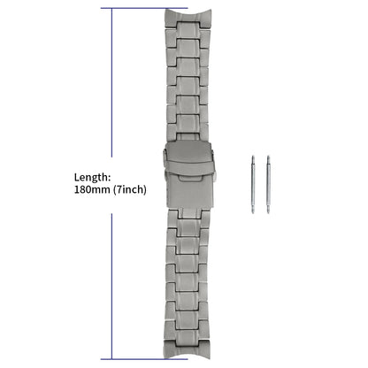 BERNY Quick Release Full Titanium Watch Band – 20mm, Titanium Clasp for T2566MS / T2576MS