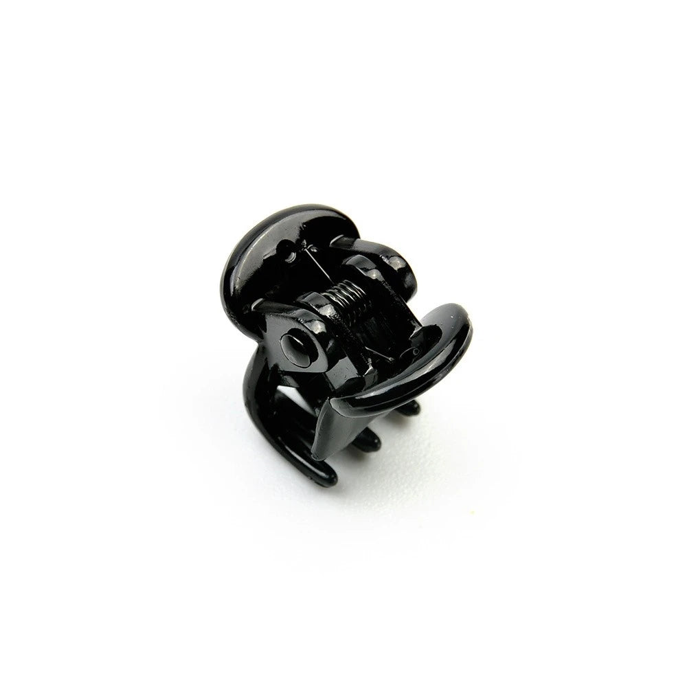 Mini Black Hair Claw Clips – Plastic Ponytail Hairpins for Women & Girls (10/20/30Pcs)