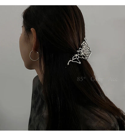 Large Metal Hair Claw Clip – Punk & Vintage Style Barrette for Women