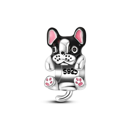 925 Sterling Silver Cat & Dog Charm Bead – DIY Jewelry for Women
