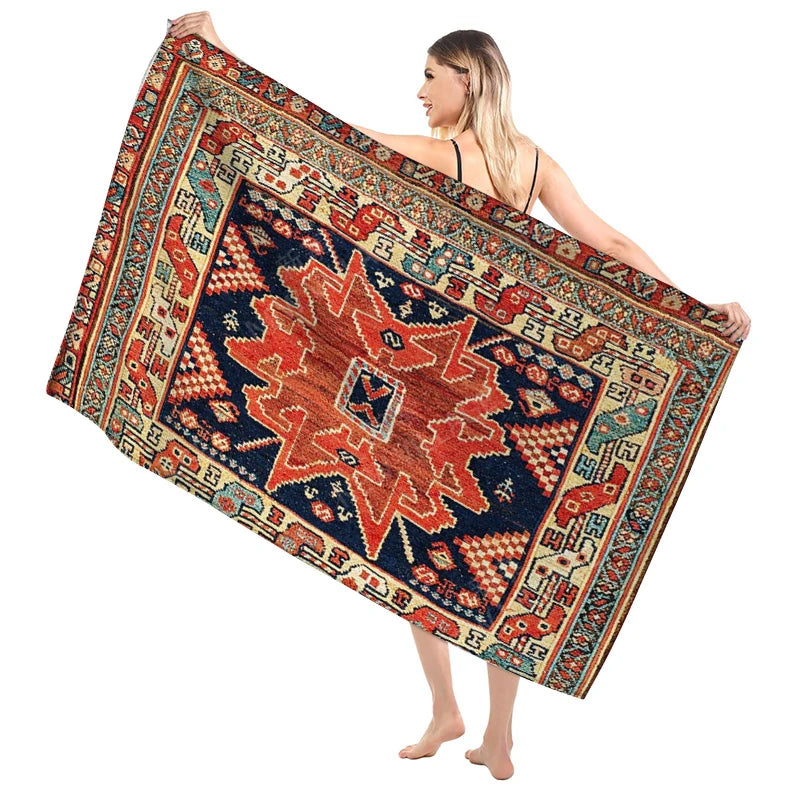 Quick-Dry Microfiber Beach & Bath Towel – Lightweight, Super Absorbent