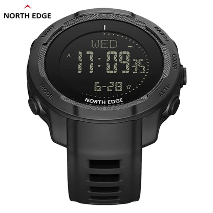 NORTH EDGE VERTICO Men's Digital Watch – Carbon Fiber, WR50M, Altimeter, Barometer & Compass