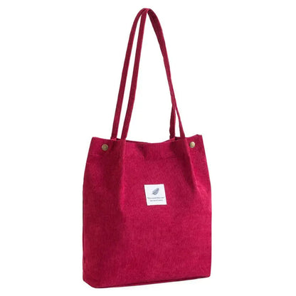 MARKROYAL Corduroy Tote Bag for Women Girls Kids Shoulder Bag with Inner Pocket For Work Travel And Shopping Dropshipping - BeeTrendyShop.COM