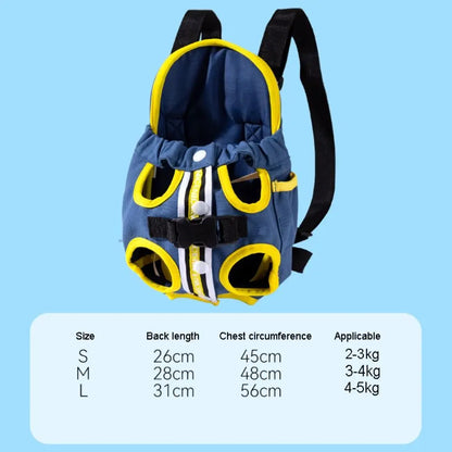 Front Pack Pet Carrier – Breathable Canvas Bag for Dogs & Cats