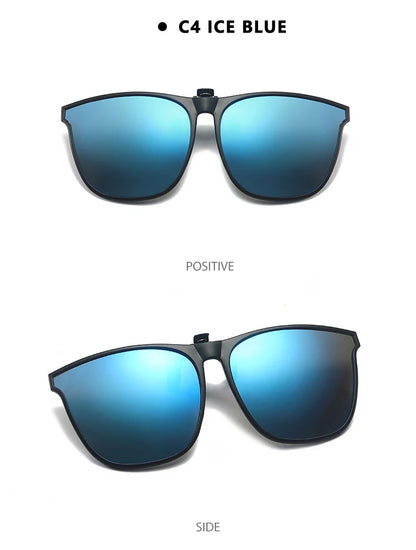 Polarized Clip-On Sunglasses – Night Vision Anti-Glare Driver Goggles for Men