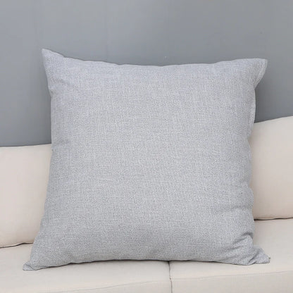 Large Soft Sofa & Bed Backrest Cushion Cover 80CM – Solid Color Washable Huge Pillow Case Protector