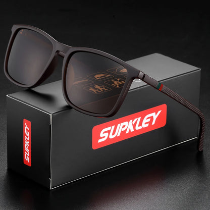 SUPKLEY Sports Sunglasses for Men – Polarized UV400 Square Lightweight Eyewear