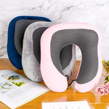Soft Travel Pillow U Shaped Travel Healthcare Memory Foam Neck Cervical Airplane Pillow Neck Cushion - BeeTrendyShop.COM
