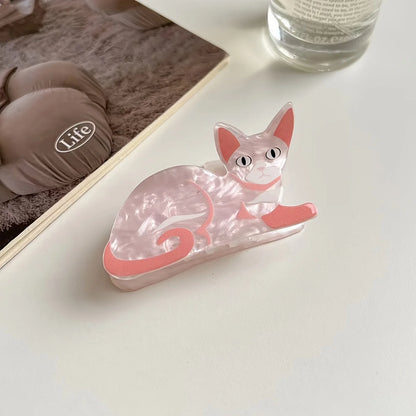 Cartoon Cat Hair Claw Clip – Cute Kids Hairpin for Girls (Party & School Gift)