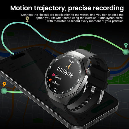 Sport Smartwatch for Android & iOS – AMOLED Screen, GPS, Heart Rate, Bluetooth Calls, Waterproof