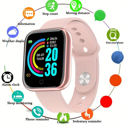 Smartwatch – Message Alerts, Fitness Monitor, Smart Bracelet, Birthday Gift for Men & Women