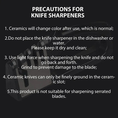 4-Segment Knife Sharpener – Multifunctional Portable Non-Slip Kitchen Sharpening Tool