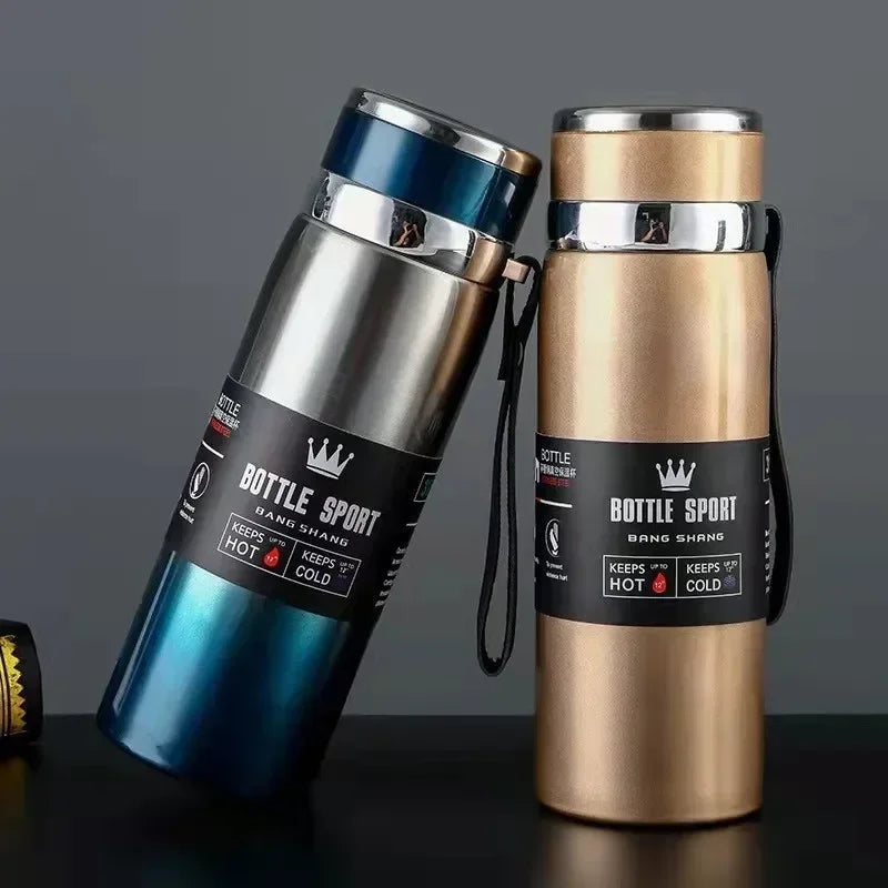1L Stainless Steel Thermal Water Bottle – Vacuum Flask Thermos for Coffee, Tea & Water