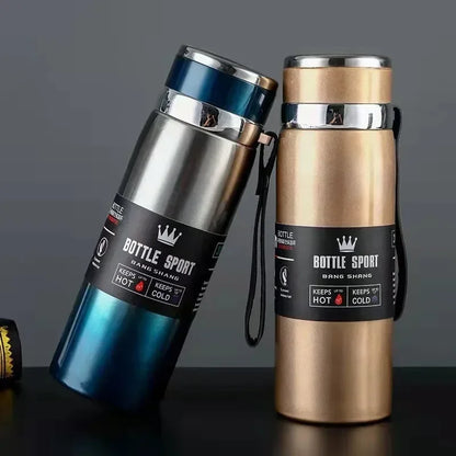 1L Stainless Steel Thermal Water Bottle – Vacuum Flask Thermos for Coffee, Tea & Water