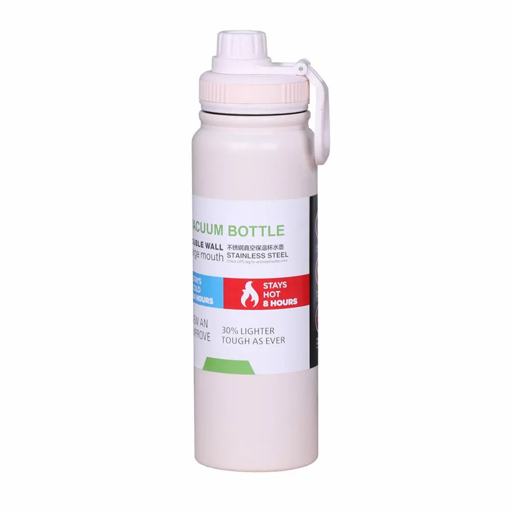 600/800/1000ML Portable Thermos Bottle – 304 Stainless Steel Double Wall Vacuum Flask