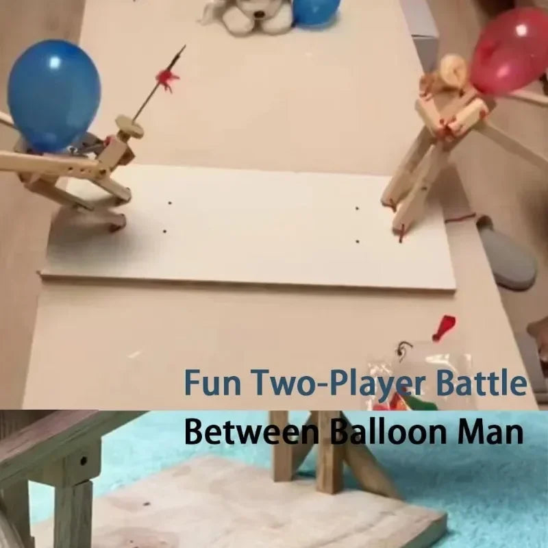 Balloon Battle Handmade Wooden for 2 Players