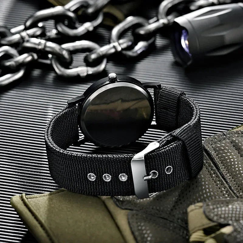 Luminous Men Sport Military Watch Shock Resistant Wristwatches Simple Nylon Band Male Army Wrist Watch Quartz Relogio Masculino - BeeTrendyShop.COM
