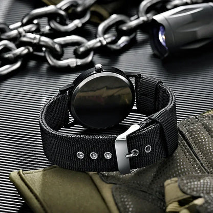 Luminous Men Sport Military Watch Shock Resistant Wristwatches Simple Nylon Band Male Army Wrist Watch Quartz Relogio Masculino - BeeTrendyShop.COM