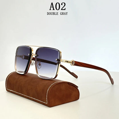 Luxury Vintage Steampunk Sunglasses – Wood Frame Polarized Photochromic Lenses
