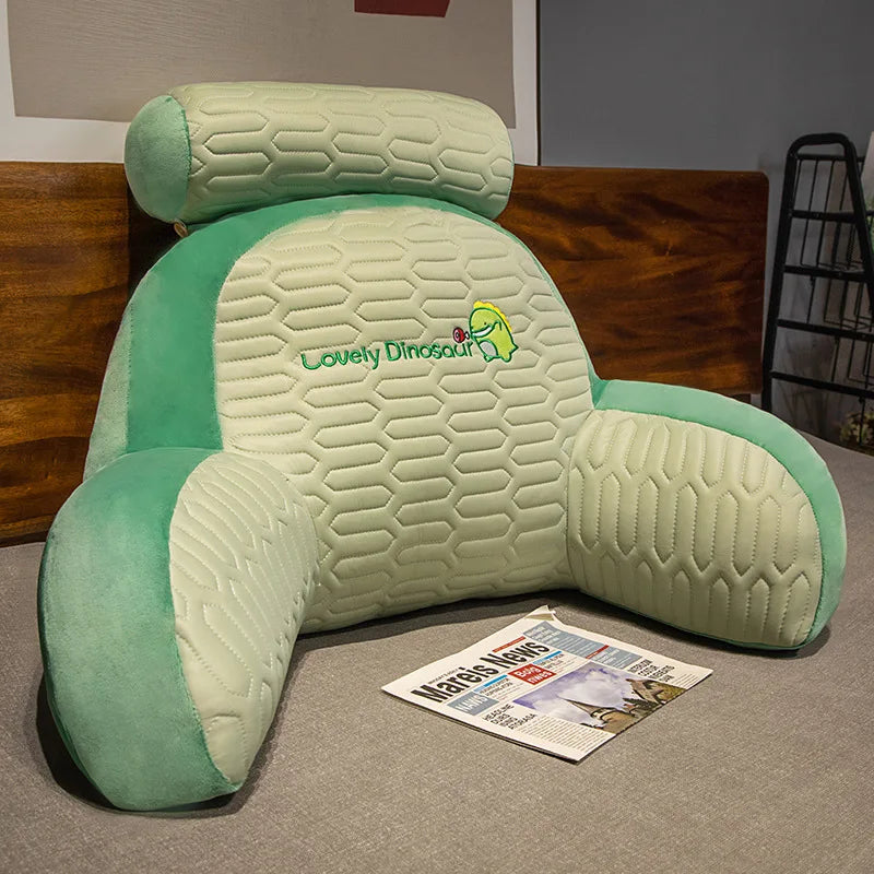 Cute Animal Cartoon Headboard Backrest Cushion – Soft PU Foam Sofa & Bed Reading Pillow | 60x40 & 70x50cm